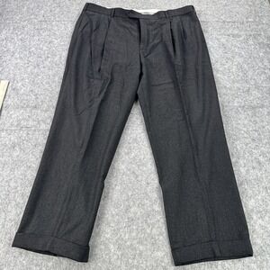 Brooks Brothers Pants Mens 38x30 1818 Wool Pleated Vitale Barberis Canonico